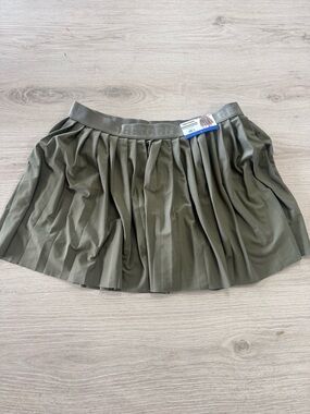 Tretorn Olive Green Pleated Skater Skirt #10
